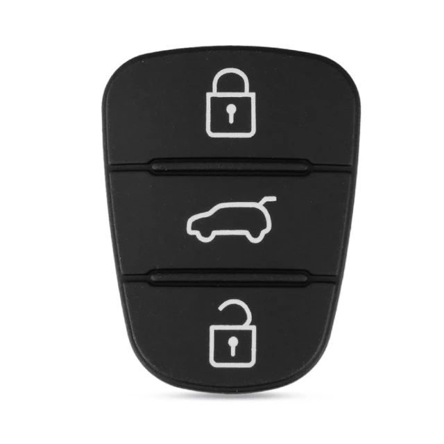 3 Buttons Remote Car Key Shell Fob Rubber Pad for Hyundai Solaris Accent Tucson l10 l20 l30 IX35 Kia K2 K5 Rio Ceed Key Case Style 2