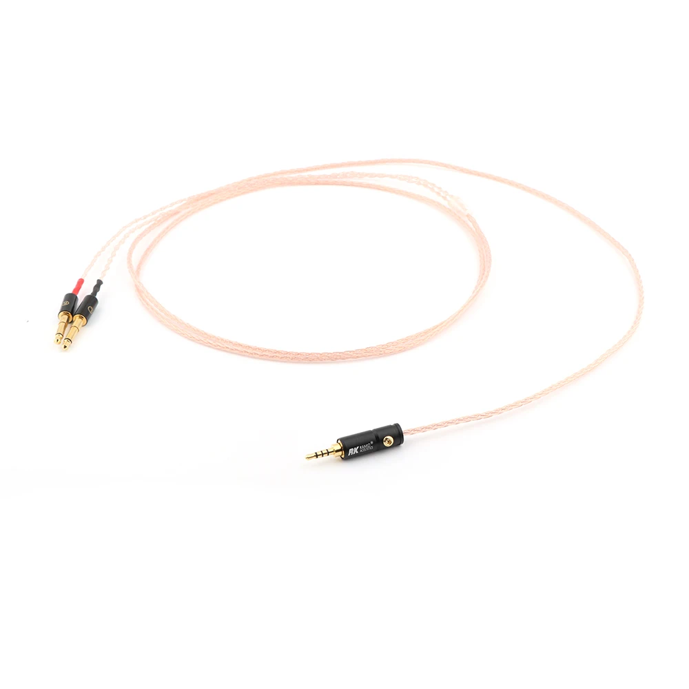 8cores Replacement Headphones Cable Audio Upgrade Cable For Meze 99 Classics Focal Elear Headphones Pure Copper Cable
