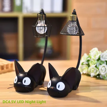 

DC4.5V LED Night Light C reative Resin Cat Animal Night Light Ornaments Home Decoration Gift Small Cat Nursery Lamp Breathing