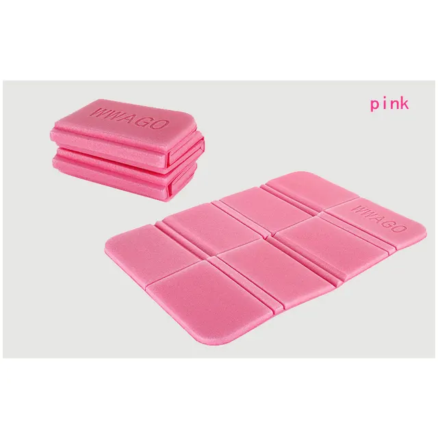 MENFLY Beach Camping Mat Foldable Portable Small Picnic Mats Waterproof  Moisture-proof Pad Outdoor XPE Folding Cushion Pink