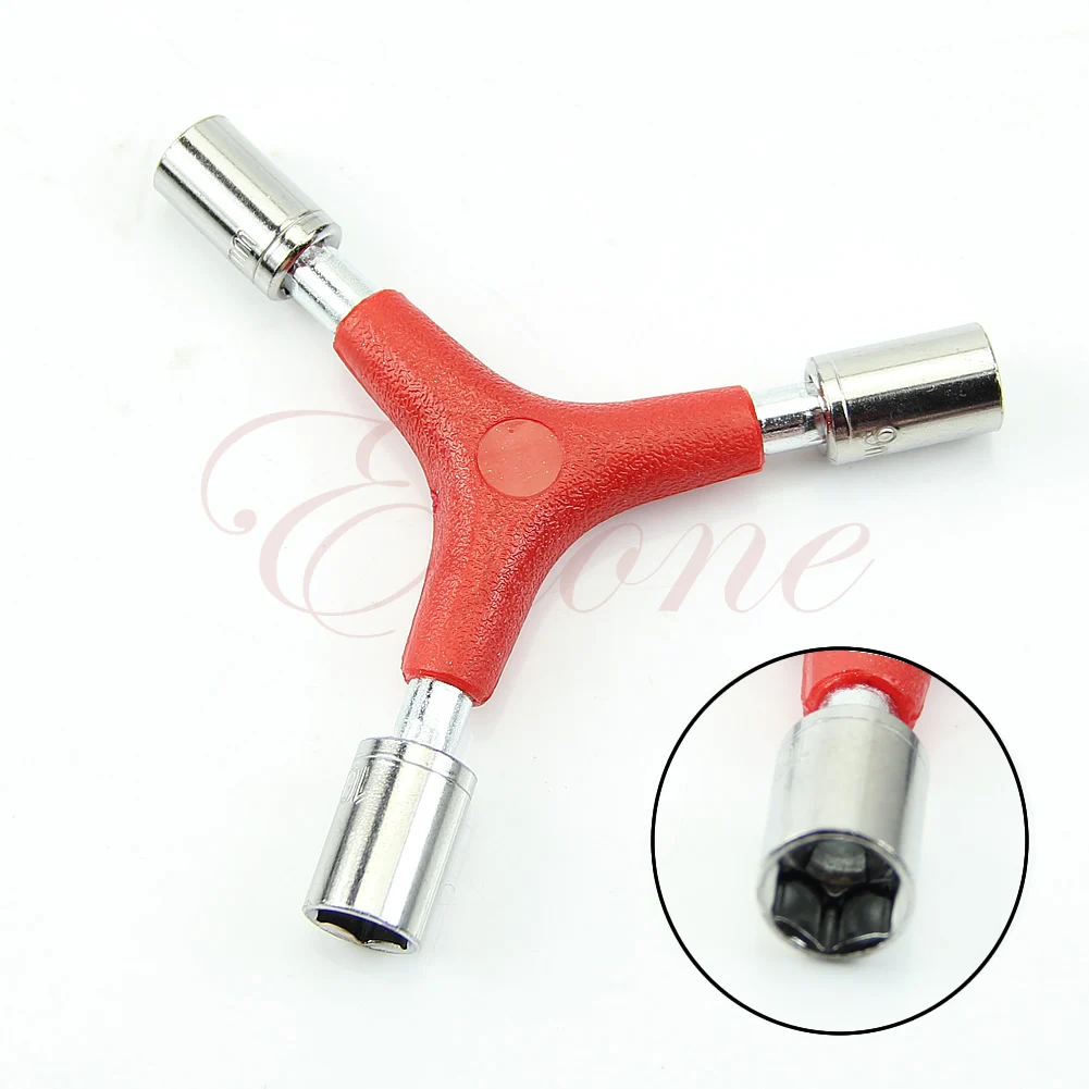 

3WayY Bicycle BikeHandle Hex Socket Wrench Trigeminal Repair Tool 8mm 9mm 10mm