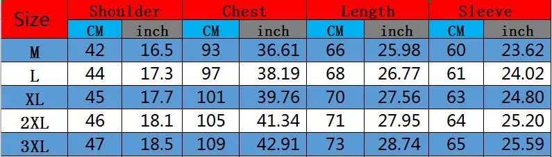 C404西装夹克尺码