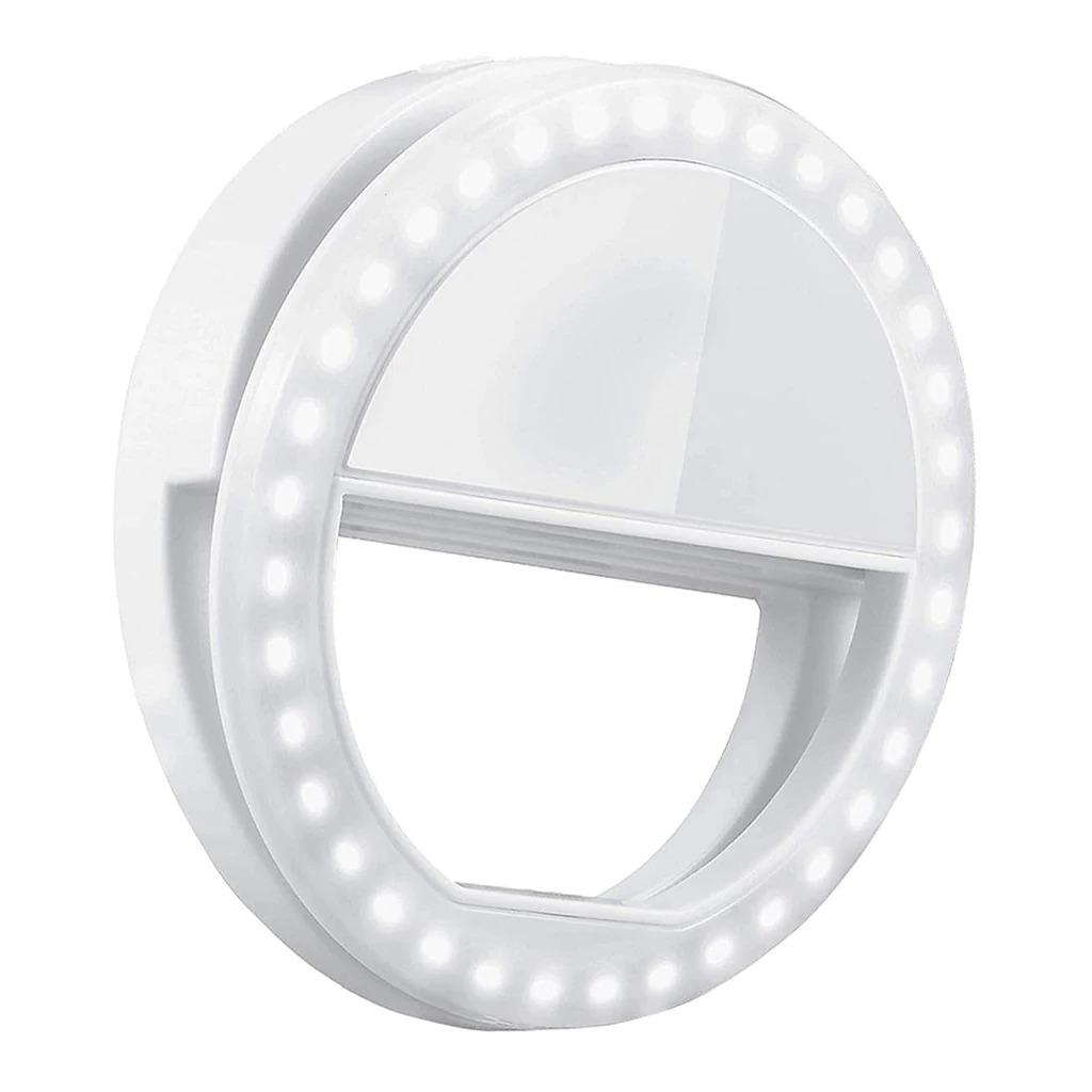 Dimmable LED Selfie Ring Light for Video Live Stream Makeup Portable Light