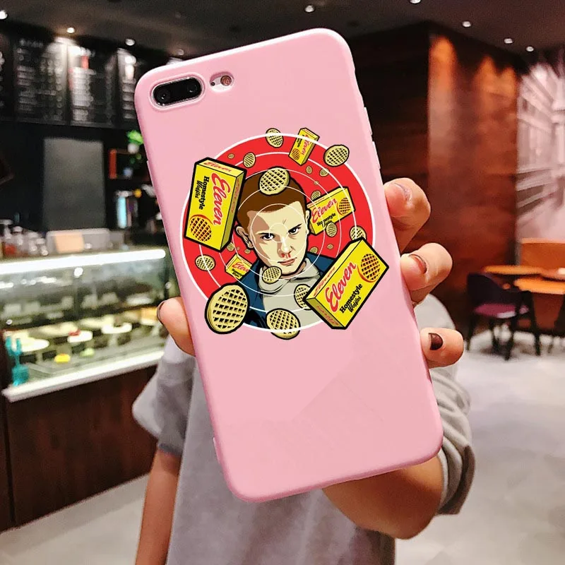 Американский Телевизор силиконовый чехол для iPhone X 6 6S Plus 7 8 Plus XS MAX XR странные вещи Сезон 3 конфеты розовый чехол для iPhone 11 Pro Max - Цвет: PINK TPU