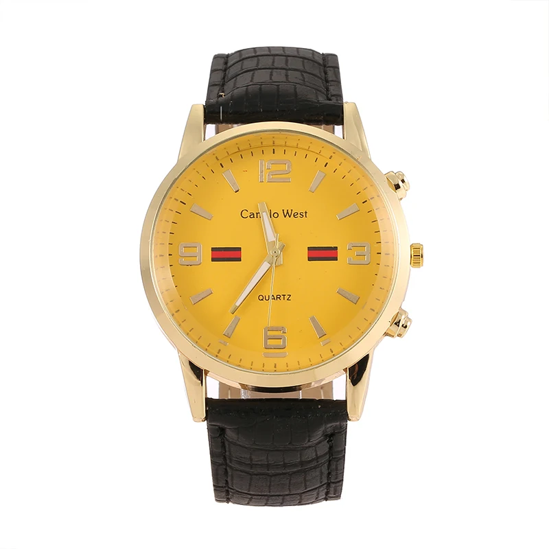 Новые мужские часы кварцевые часы модный бренд бизнес кожаный ремешок ремень военные аналоговые часы Relogio Masculino