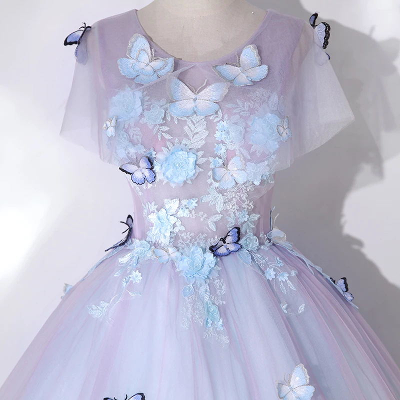 Butterfly Embroidery Quinceanera Dress Party Dress Sweet Floral Print Ball Gown Plus Size Quinceanera Dresses