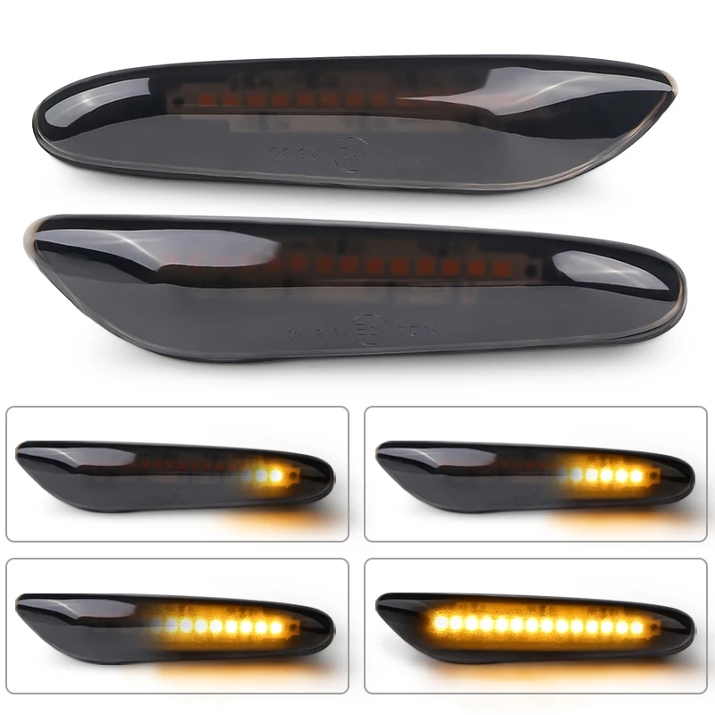 

2PCS For BMW E46 Led Dynamic Side Marker Turn Signal Light Led Turn Indicator For BMW E90 E46 E82 E83 E84 E91 E92 E93 E60 E61