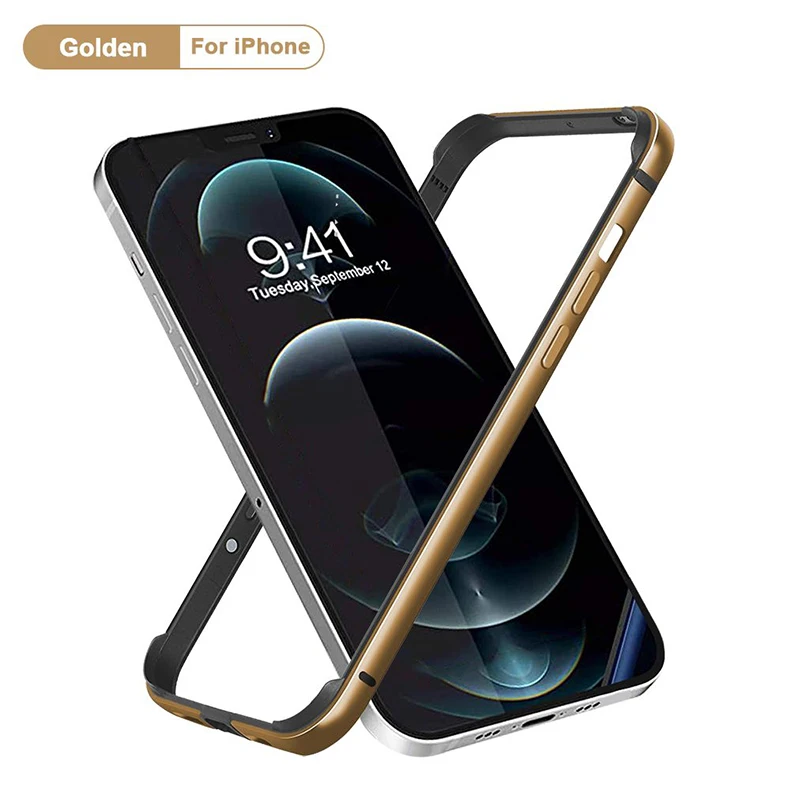 Luxury Aluminum Metal Silicone Bumper For IPhone 13 Mini 12 Pro Max 13 Pro 12Pro iphone 11 Protective Shell  Phone Accessories best case for iphone 13 pro 