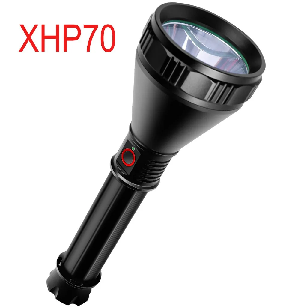 Мощный фонарик, масштабируемый, мощный XHP70/50 светодиодный фонарик из алюминиевого сплава, перезаряжаемый, 4 режима, фонарь 26650#4