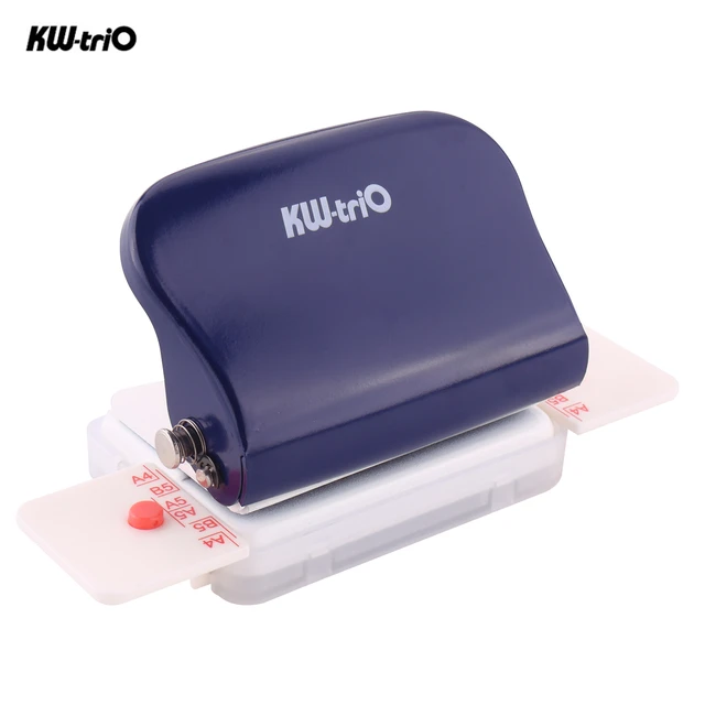 Kw-trio A4 A5 B5 6-hole Paper Punch Handheld Metal Hole Puncher 5 Sheet  Capacity 6mm For Notebook Scrapbook Diary Planner - Hole Punch - AliExpress