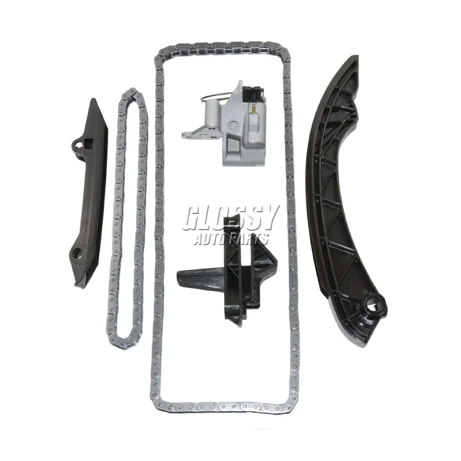 AP03 6pcs CAMSHAFT TIMING CHAINS TENSIONER+CHAINS+GUIDE RAIL KIT For