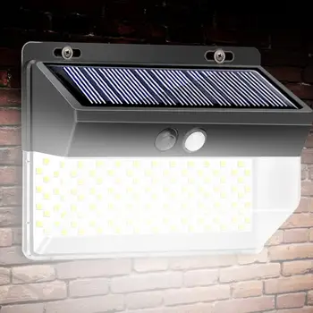 

152/262LED Solar Energy Powered Human Induction Sensor Yard Wall Light Waterproof Outdoor 3 Modes Motion Sensor Street Lamp