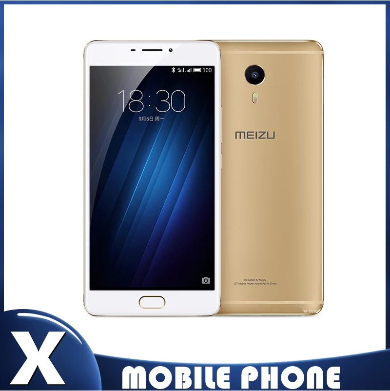 Восстановленный Оригинальный разблокированный сотовый телефон Meizu M3 Max 3 ГБ + 64