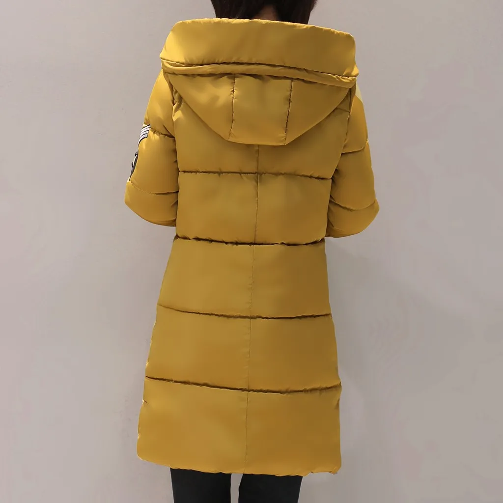 Womail, parkas-mujer-, зимняя куртка, Женское пальто, парка с капюшоном, куртка, Женская хлопковая парка, для женщин, большой размер