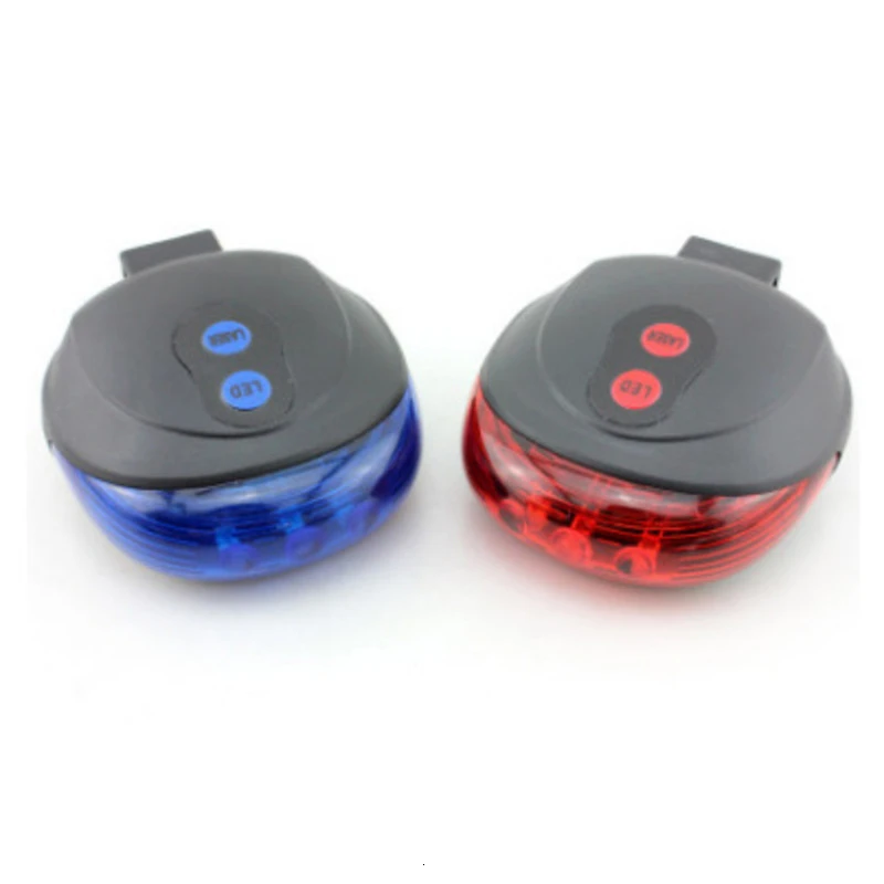 Bicycle light Laser Taillight T3 Security Caution Lamp A Mountain Country Ride Luggage Prepare 5led Circular Flying Saucer