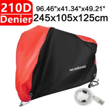 

XL 245cm 210D Water Rain Proof Motorcycle Covers Sun UV Outdoor Indoor Motor Dirt Bike Sctoors Cover Coat For Honda CBR250 RD45