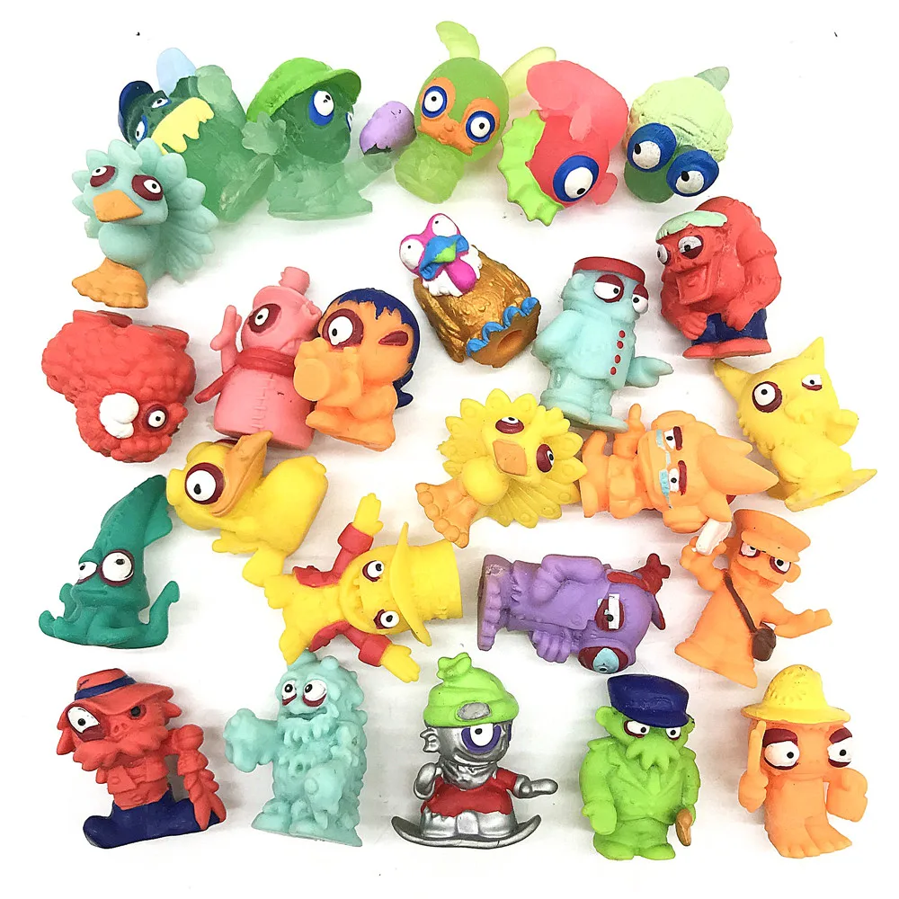 Случайный 10 шт. Zomlings зомби для мусора игровые фигурки ограниченная серия очень