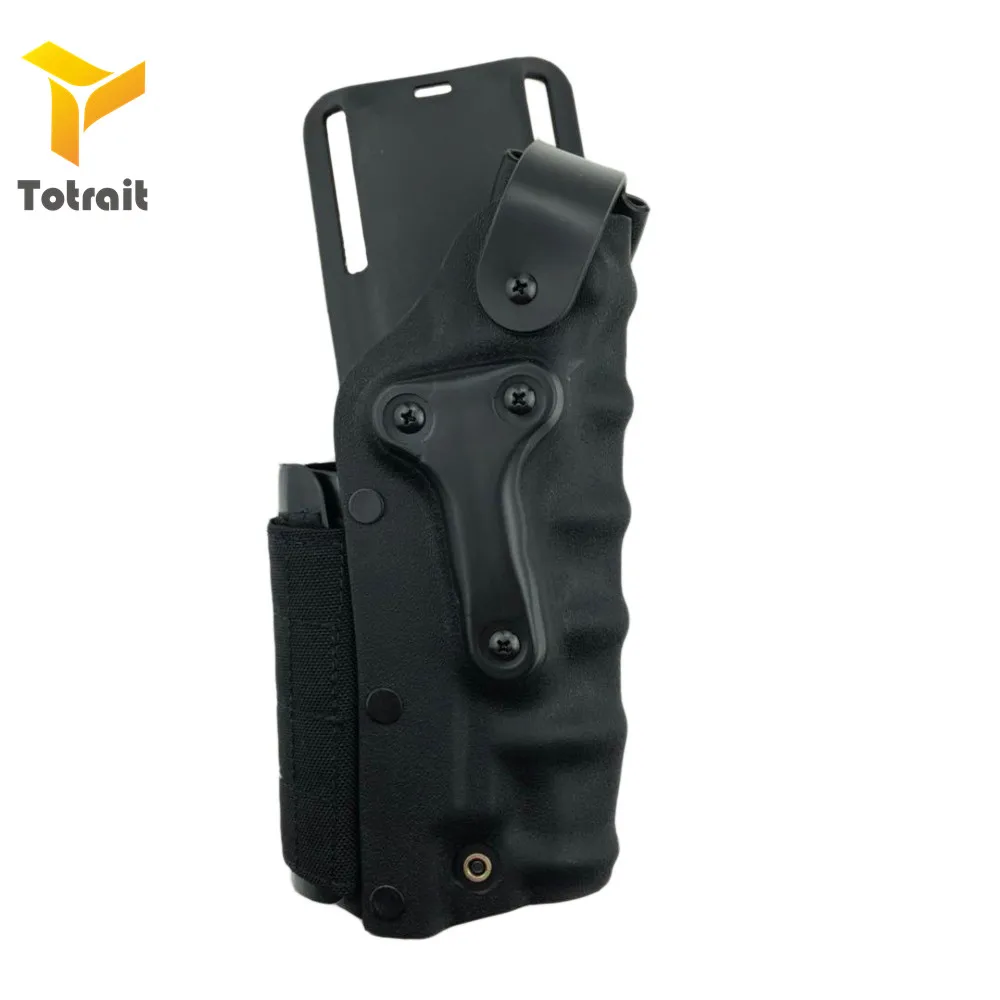 TOtrait Регулируемый 3280 Тип подходит для Glock17 19 25 31 colt 1911 пистолет страйкбол ремень кобура тактический охотничий кобура - Цвет: black