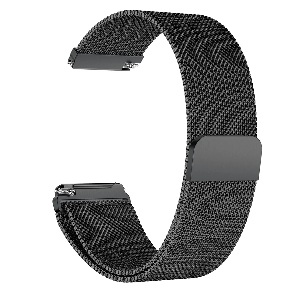 S BLACK 2 Размеры для Fitbit Versa Lite Миланский Разделение Магнитный Нержавеющая сталь умные часы с ремнем полоса Аксессуары для замены - Цвет: S BLACK