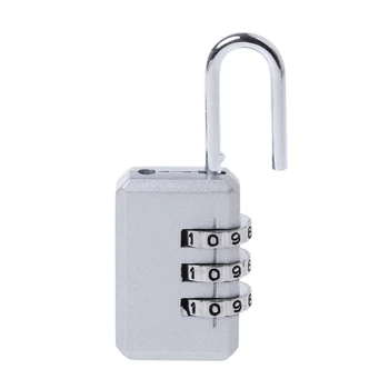 

Mini Resettable 3 Digit Combination Travel Luggage Suitcase Code Safe Lock Bag 72XD