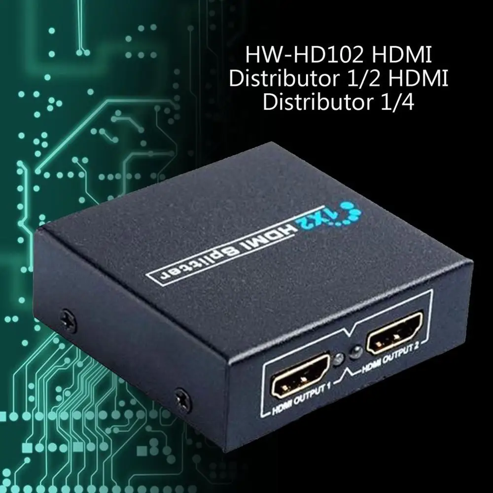 1X2 Hdmi переключатель 1X2 Hdmi Разделитель-Poort Автоматический коммутатор Ondersteuning 3D Volledige Hd1080P Voor Pc Hdtv Dvd Hdps3