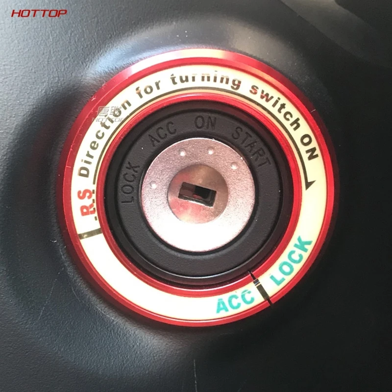 Алюминий брелок для автомобильных ключей замок наклейки-круги крышка брелоки