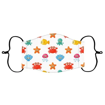 

5PCS 2020 Fashion Dust cover Children Printed Outdoor Reusable Washable Outdoor Breathable Face omfortable and soft Mask