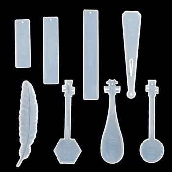 

8 Pack DIY Silicone Bookmark Mold DIY Bookmark Epoxy Resin Casting Mould Making