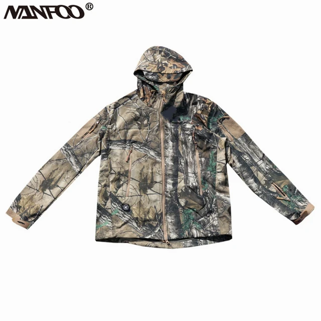 Para hombres Invierno Biónico Camuflaje Grueso Ropa de Caza Táctica  Impermeable Trajes