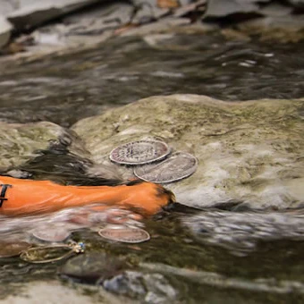 Goede IP68 Waterdichte Aanwijzen Handheld Gold Finder Metaaldetector