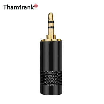 

10pcs/lot 3 Pole 3.5mm Stereo Gold Plated Male Plug Gunmetal Tube 3 Pin 3.5mm Jack for 8.5MM Audio Cable Wire Connector DIY
