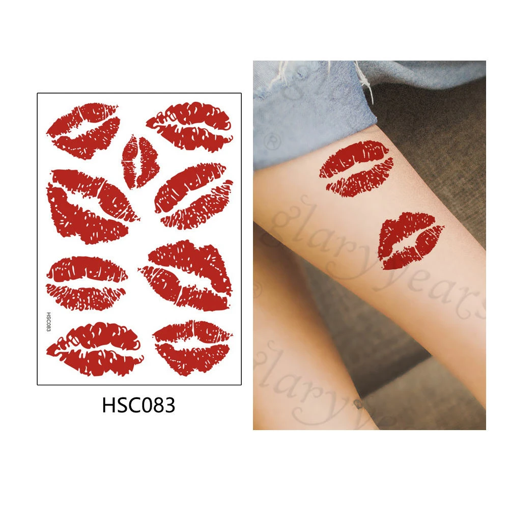 HSC083 Гламурные английские слова для временного макияжа татуировки наклейки поддельные ГОРЯЧИЕ Татуировки флеш-тату водонепроницаемые маленькие боди-арт для мужчин, женщин и детей - Цвет: HSC083