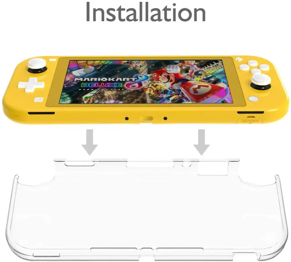 PC прозрачный защитный чехол для nintendo Switch Lite полная защитная оболочка чехол для мини-консоли и Joy-cons