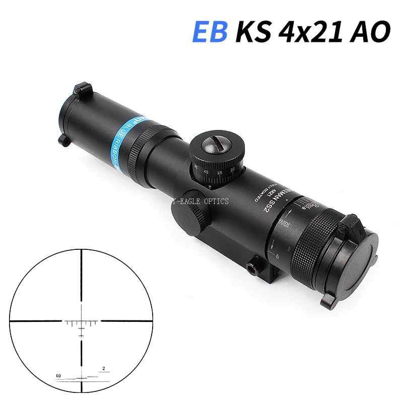 EB SS2 4x21 AO компактный охотничий Воздушный прицел тактический оптический прицел стекло гравированное сетка оптические прицелы с 11 мм/20 мм рельс