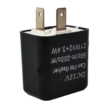 

2 Pin Motorcycle LED Switch Flasher Turn Signal Blinker Speed Adjustable Electronic Relay Motorcycle Accessories Flasher Relay