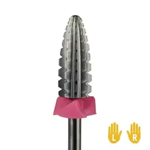 Тайфун бит, 2 способа, размер тройной грубой-3XC, быстро удалить акриловые или гели, твердосплавное сверло для ногтей для электрической маникюрной машины