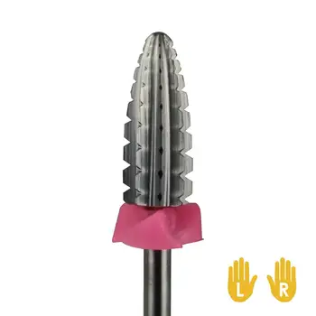 

Typhoon Bit, 2 Way, Size Triple Coarse -3XC, Fast Remove Acrylics or Gels, Carbide Nail Drill Bit for Electric Manicure Machine