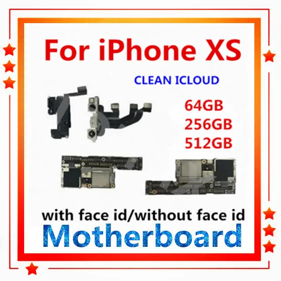 Разблокированная материнская плата для iphone XS с/без face ID IOS обновленная материнская плата XS заменена материнская плата 64 Гб/256 ГБ/512 Гб без icloud