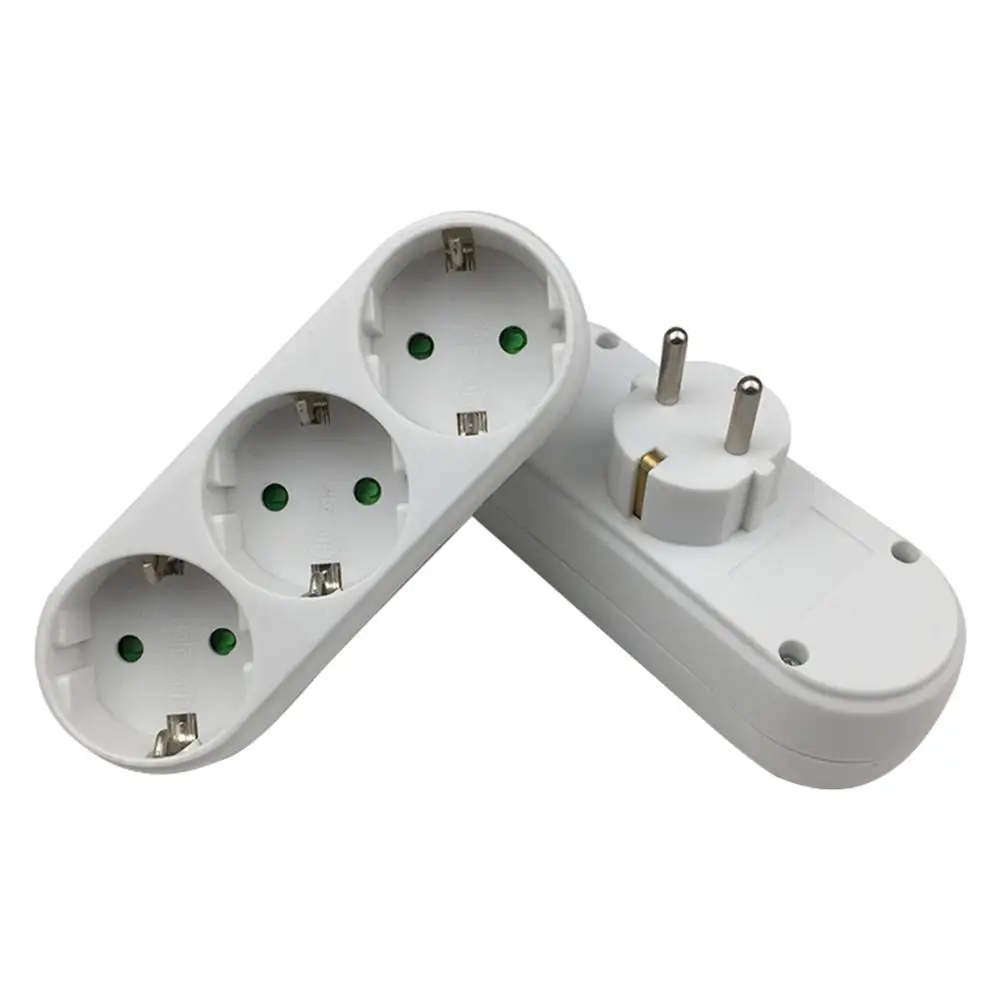 

European Conversion Plug 1 TO 2 1to 3 1 t 4 Way Socket Adapter EU Standard Power Adapter Socket 16A Travel Plugs AC 110~250V