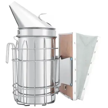 

Beekeeping Tool Stainless Steel Manual Bee Smoker Apiculture Beekeeping Tool with Heat Shield Protection Mating Box