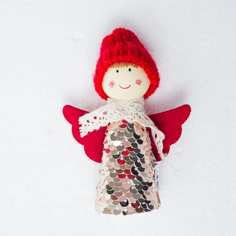 Рождественский плюшевый Ангел кукла рождественский кулон декоративная Рождественская игрушка украшения домашние Декорации для вечеринки