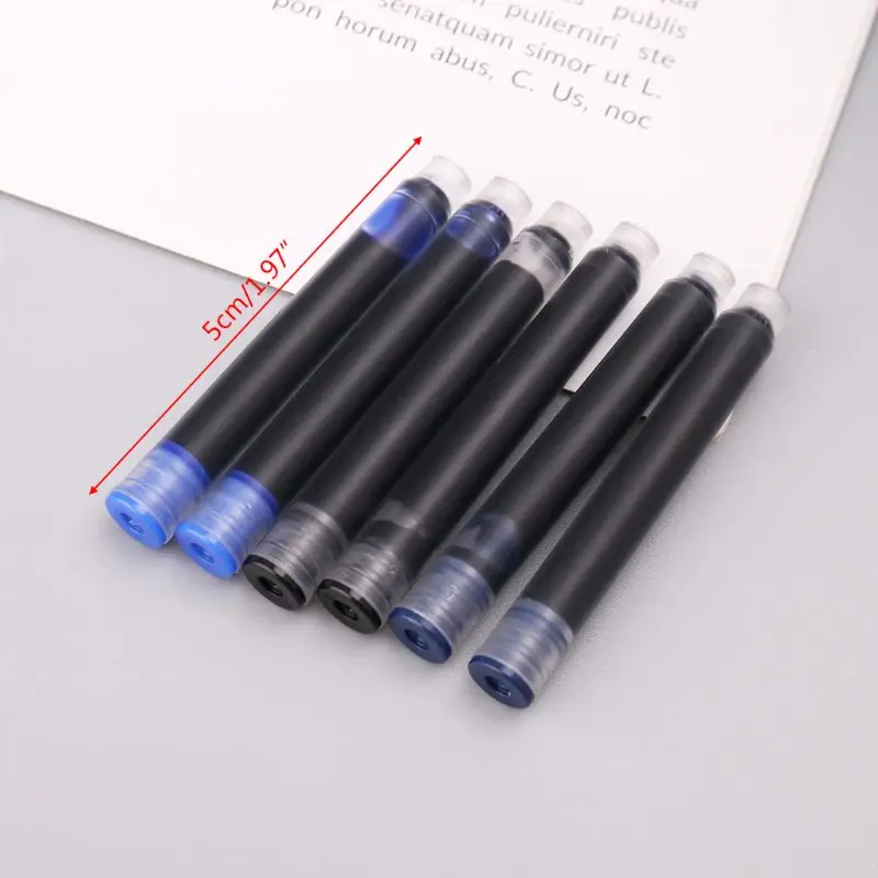 100 шт Jinhao универсальная черная синяя авторучка чернила Sac картриджи 2,6 мм заправки школьные офисные канцелярские принадлежности