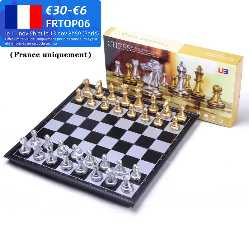 Dropship Folding Board Game Set Portable Travel Wooden Chess Set With  Wooden Crafted Pieces Chessmen Storage Box to Sell Online at a Lower Price