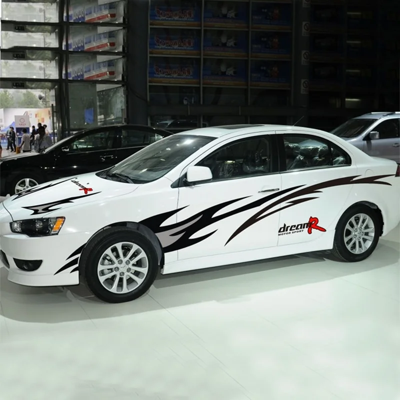 Для 1 комплекта DREAM R Наклейка на тело гоночного автомобиля дверь с боковым