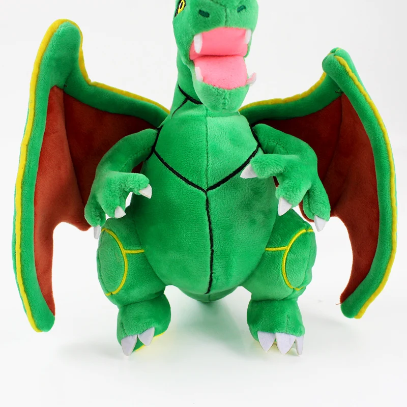 25 см аниме мультфильм зеленый Rayquaza плюшевый Чаризард мягкие игрушечные драконы рождественские подарки, куклы для детей