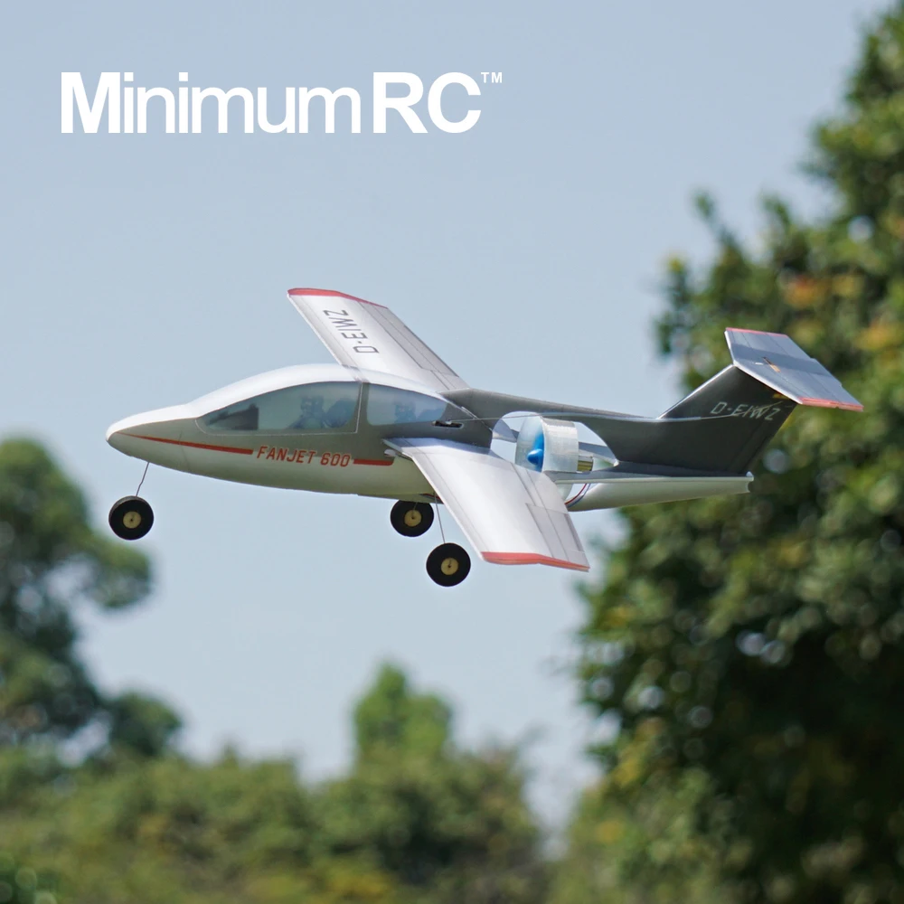 MinimumRC Fan Jet 600 35 мм EDF 360 размах крыльев 3 канальный тренажер неподвижное крыло RC