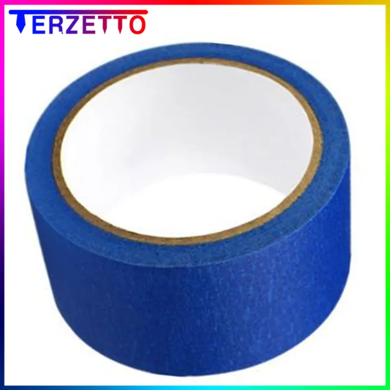 Blue Painters Heat Tape 50mm*30m 3D Printers Parts Resistant High Temperature Polyimide Adhesive Part Heated Bed Protect Heating 70w heating tube 3d printer heater cartridge 12v 24v 500℃ high temperature 6 20mm mk8 v6 hotend mk9 cr 10 heated parts heater