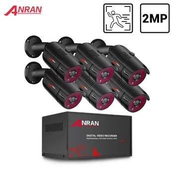 

ANRAN AHD CCTV System 2MP CCTV 6ch Video Surveillance System Security Camera Kit security Camera DVR Kit Waterproof Camera