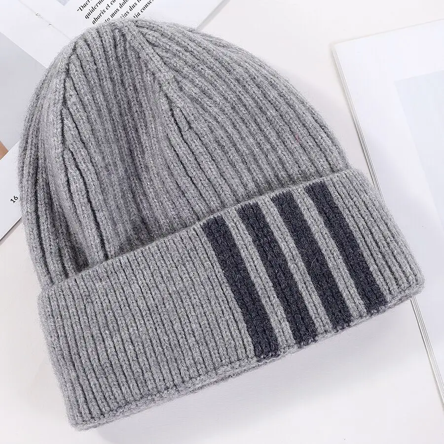 Модные вязаные шапки Skullies Beanies, теплые женские зимние шапки для мужчин, Балаклава Gorro Bonnet, женская шапка