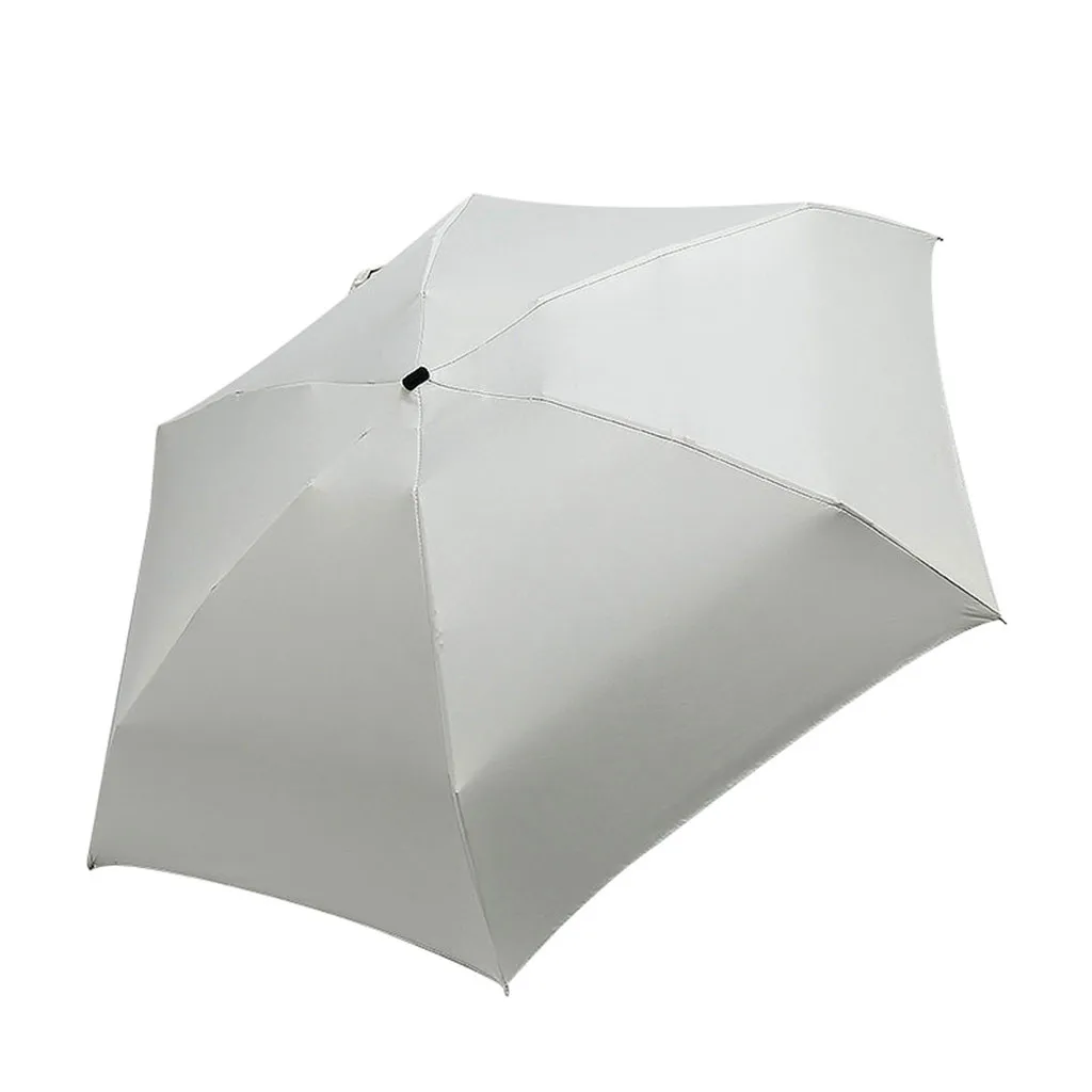 Зонт от солнца и дождя женский плоский легкий зонтик Зонт складной зонт от солнца мини-зонтик небольшой размер легко хранить 19SEP26 - Цвет: A